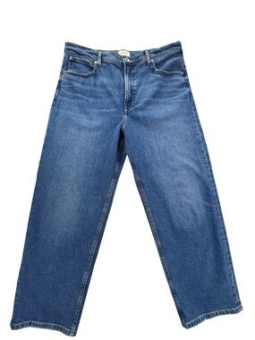 Everlane Wide-Leg Crop Jean Medium Wash Size 32R NWOT